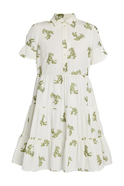 Short Sleeve Mini Shirt Dress