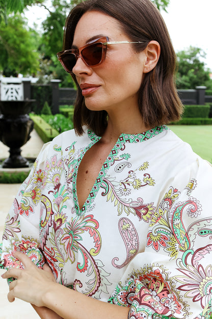 Printed Cotton Top