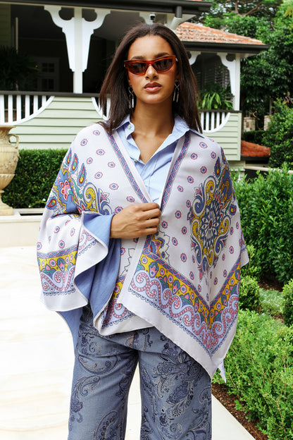 Paisley Printed Cape