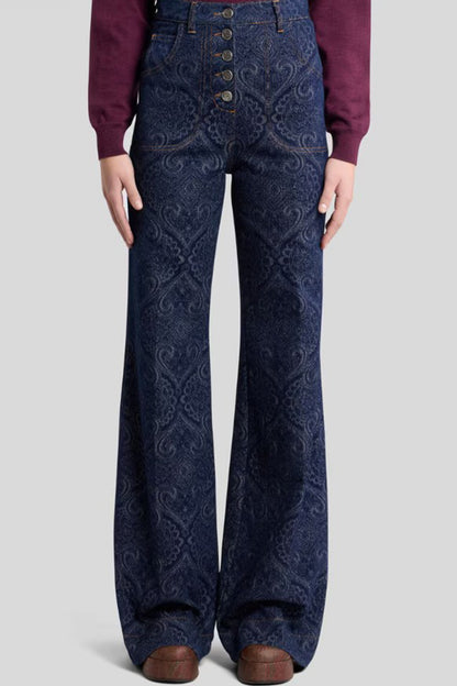Flared Paisley Jean