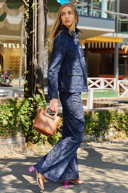 Flared Paisley Jean