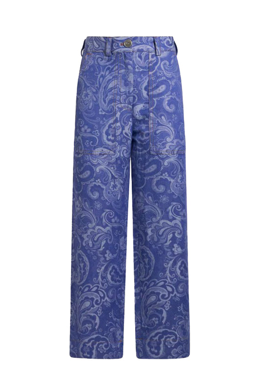 Paisley Denim Pant