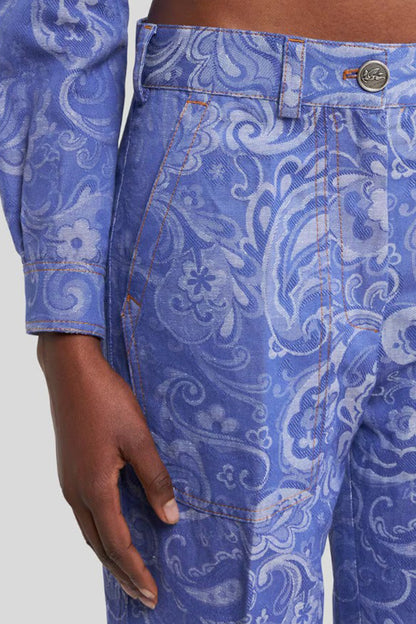 Paisley Denim Pant