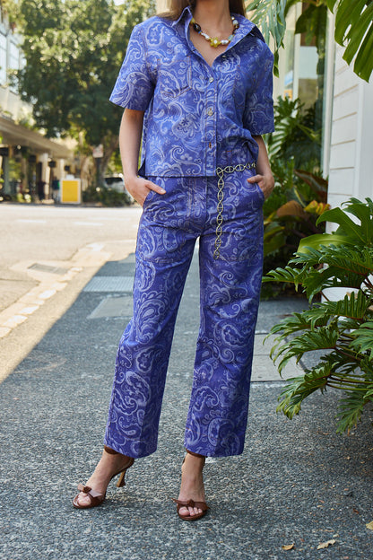 Paisley Denim Pant