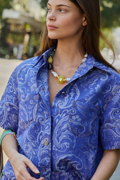Paisley Denim S/S Shirt