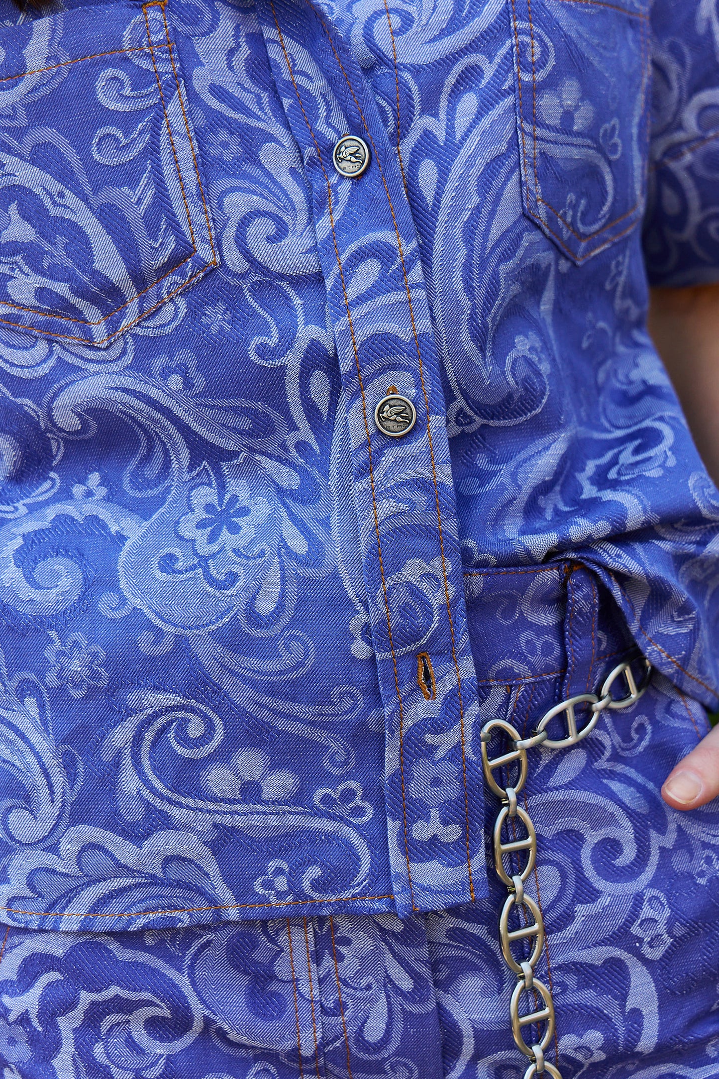 Paisley Denim S/S Shirt