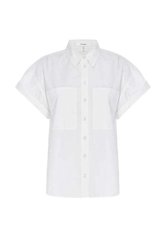 S/S Cuffed Button Up Shirt