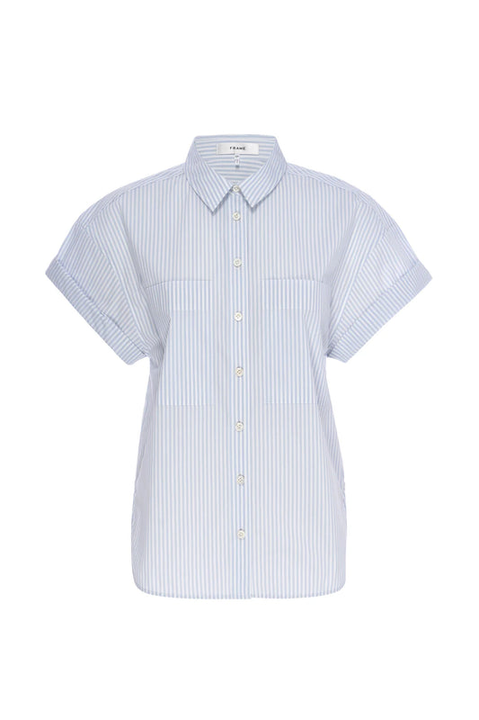 S/S Cuffed Button Up Shirt