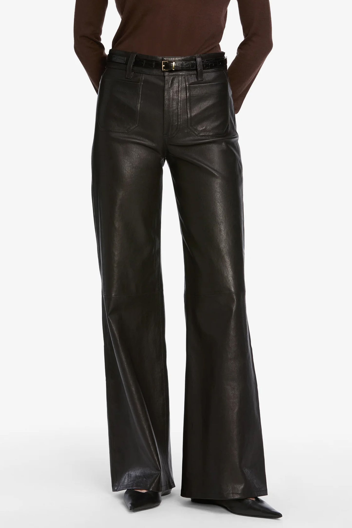 Leather Le Slim Palazzo Modernist Pocket