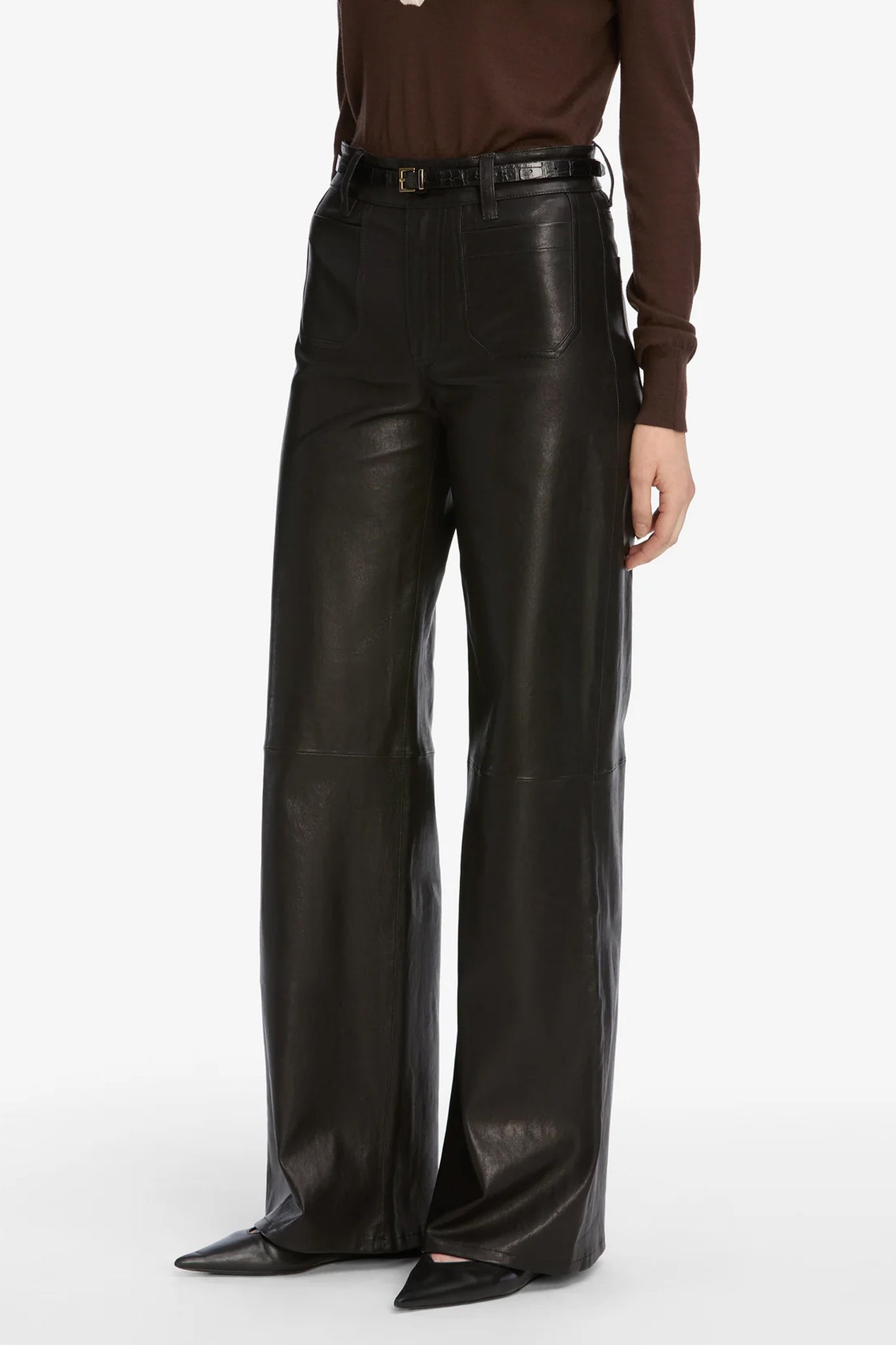 Leather Le Slim Palazzo Modernist Pocket