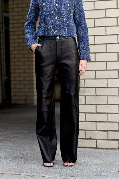 Relaxed Leather Trouser