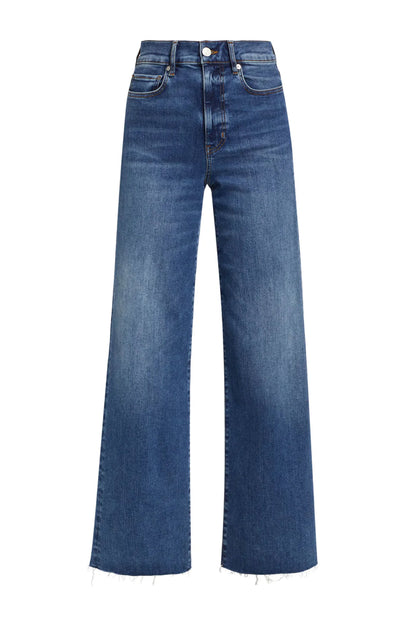 Le Slim Palazzo Raw Fray Jean