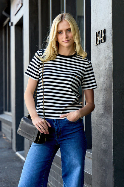 Striped Pocket Tee