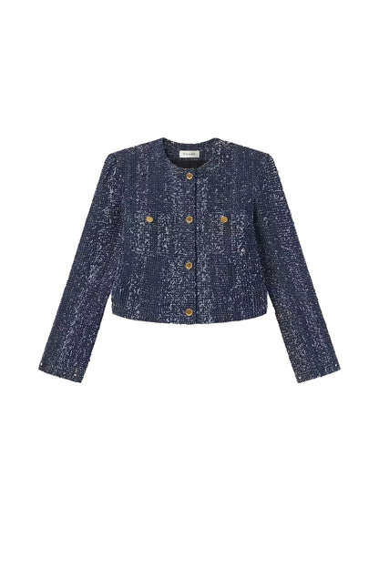 Denim Boucle Jacket