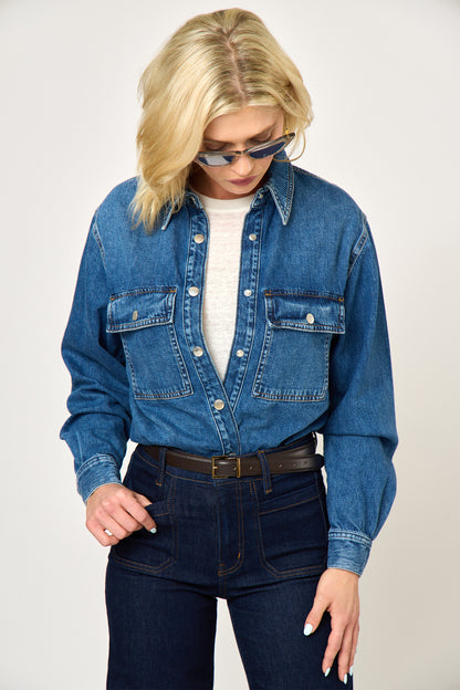 The Long Sleeve Hi-Low Shirt