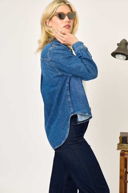 The Long Sleeve Hi-Low Shirt