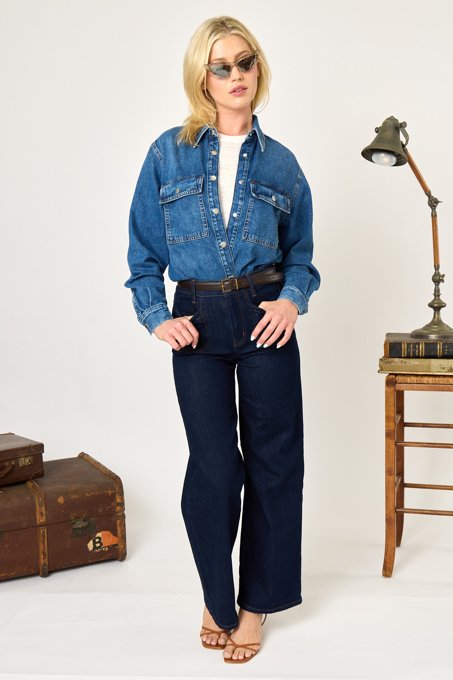 The Leather Square Buckle Belt