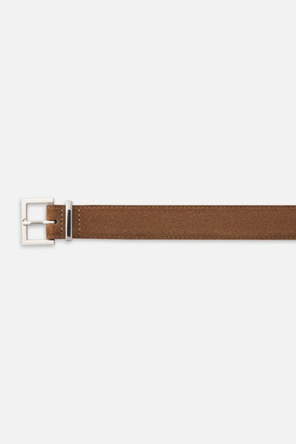 The Suede Square Buckle Belt