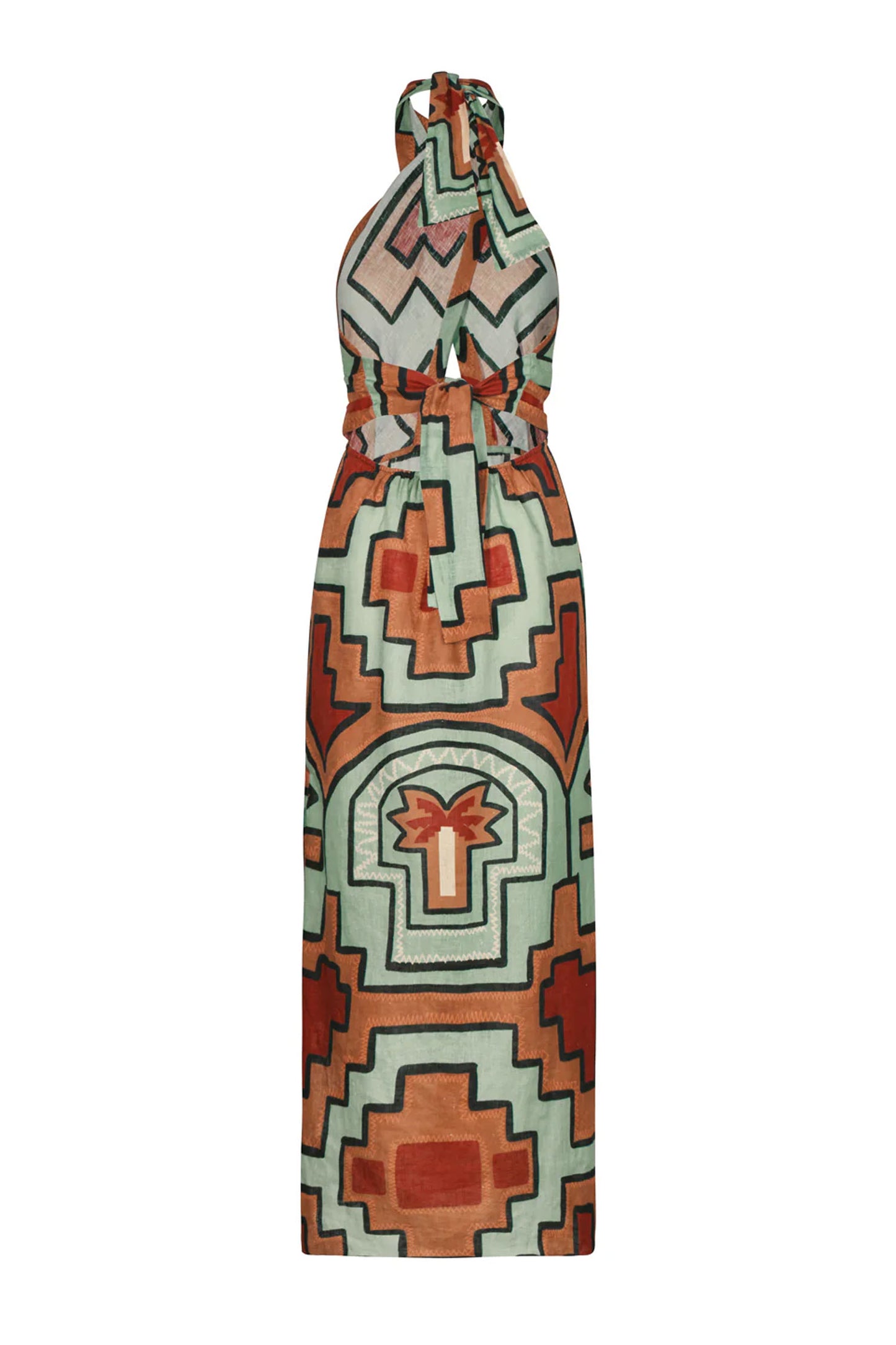 Energetic Patterns Ankle Dress