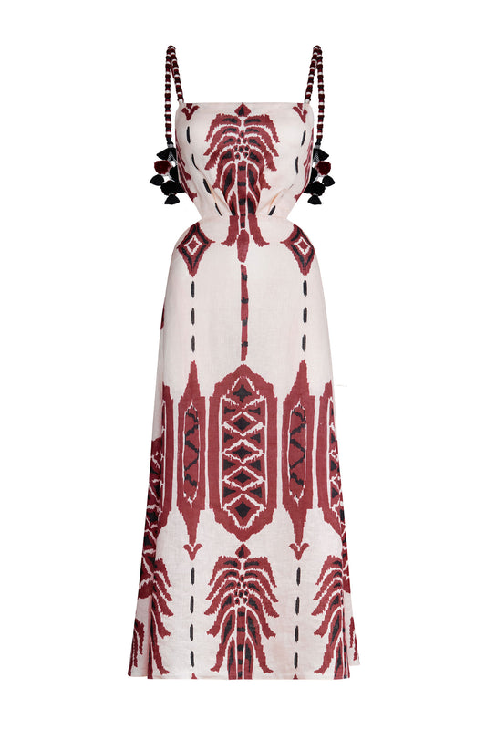 Palm Of Tiahuanaco Midi Dress