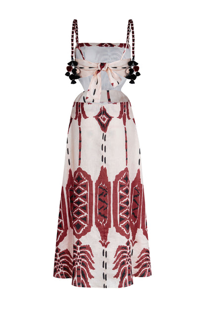 Palm Of Tiahuanaco Midi Dress