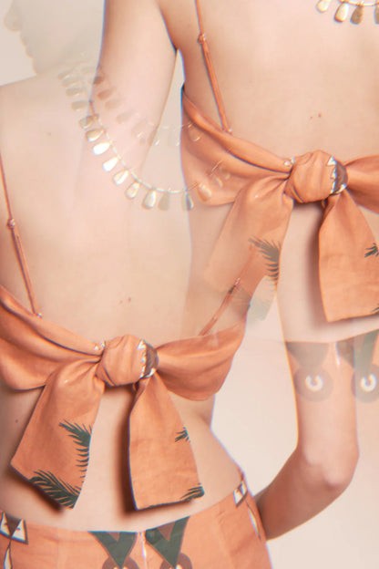 Peach Harmony Ankle Dress