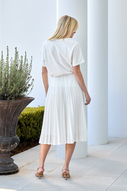 Plisse Cotton Skirt