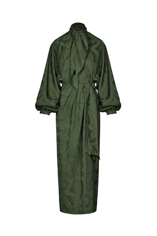 Jacquard Sin Fin Wrap Dress