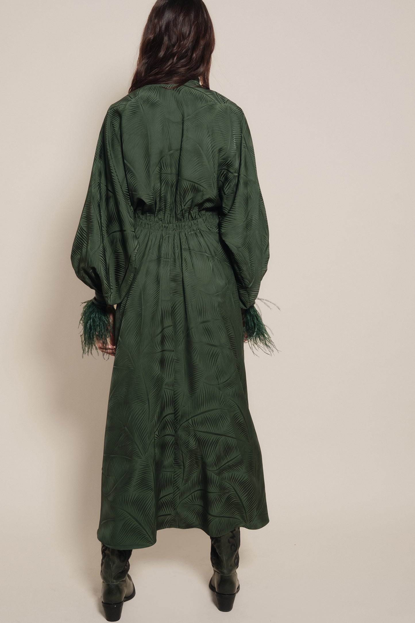 Jacquard Sin Fin Wrap Dress