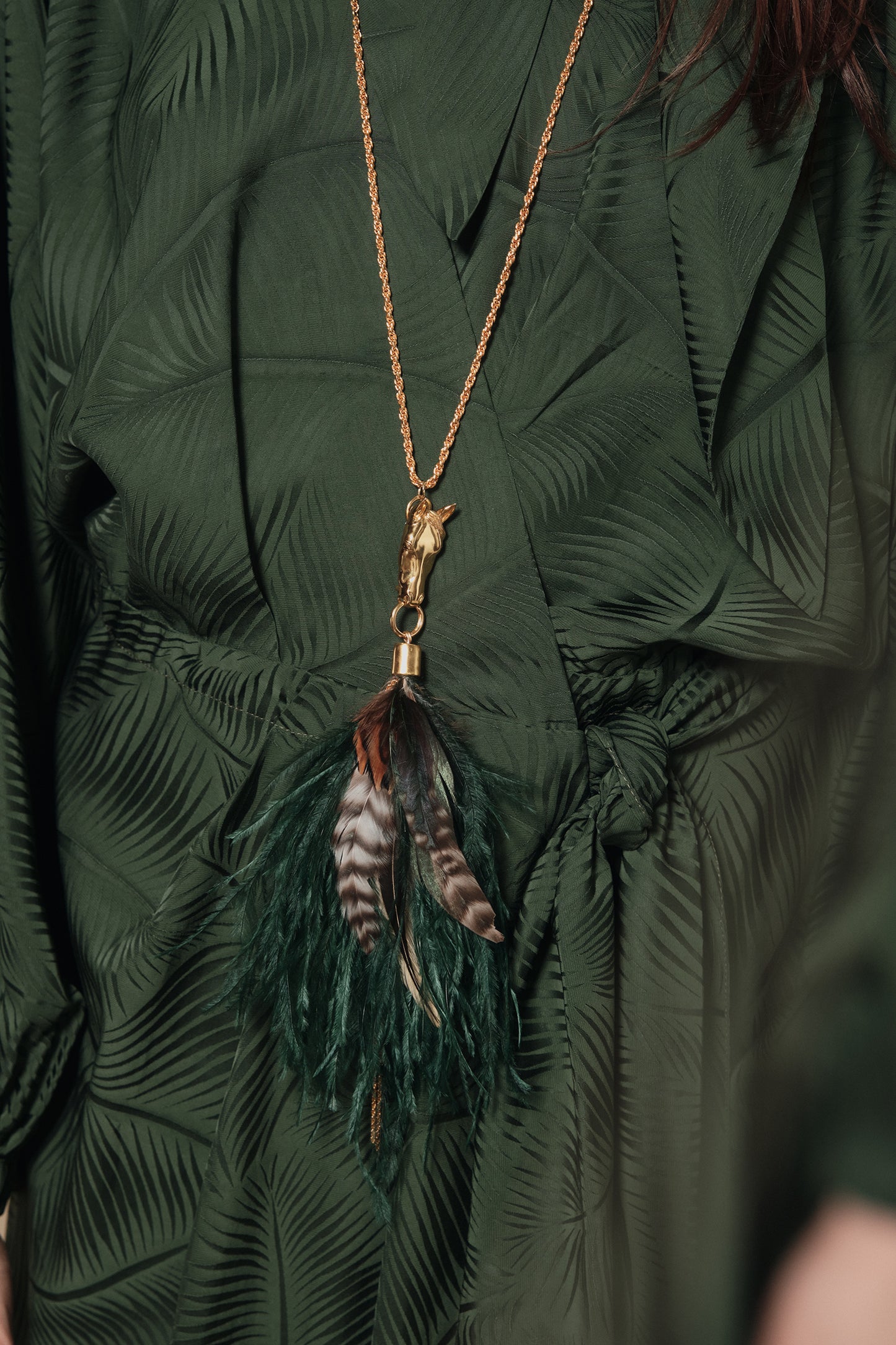 Jacquard Sin Fin Wrap Dress