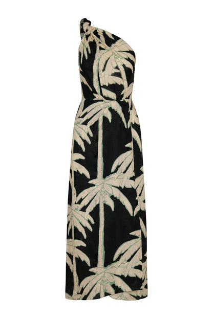 Dark Palms Ankle Dress