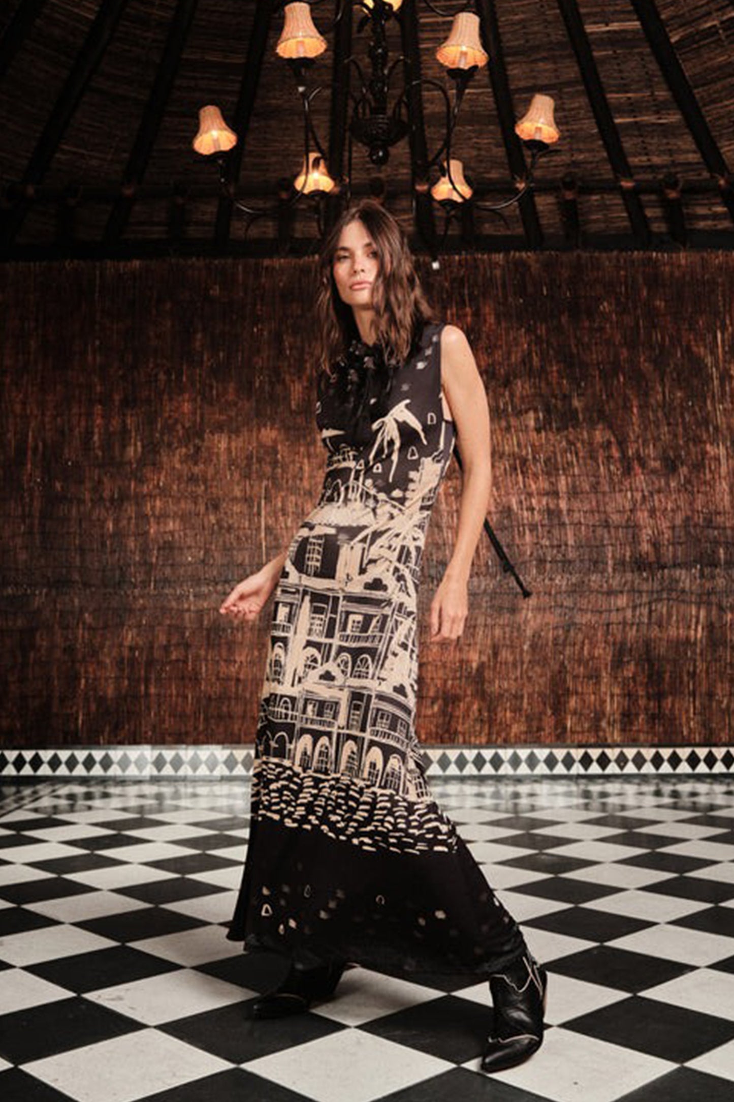 Cardinal Direction Ankle Dress