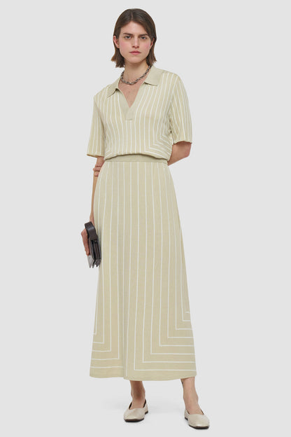Geometric Jacquard Skirt