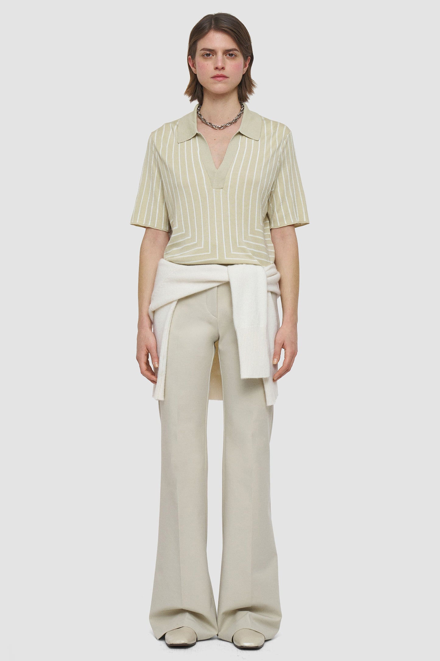 Geometric Jacquard Top