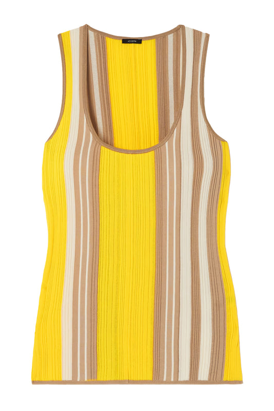 Striped Ribbed Tank Top