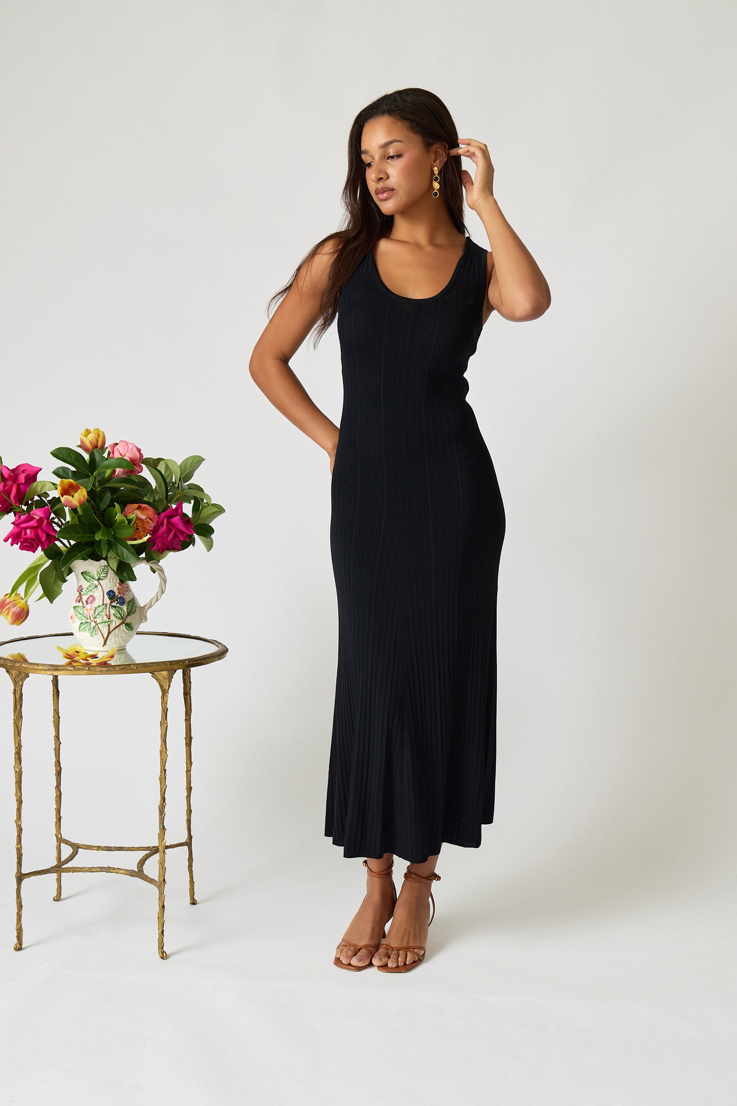 Cutout Rib Dress