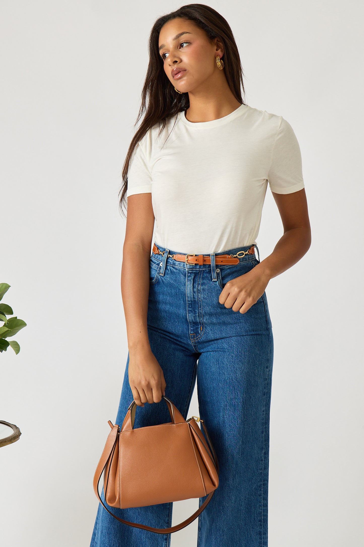 Round Neck Cotton Silk Tee