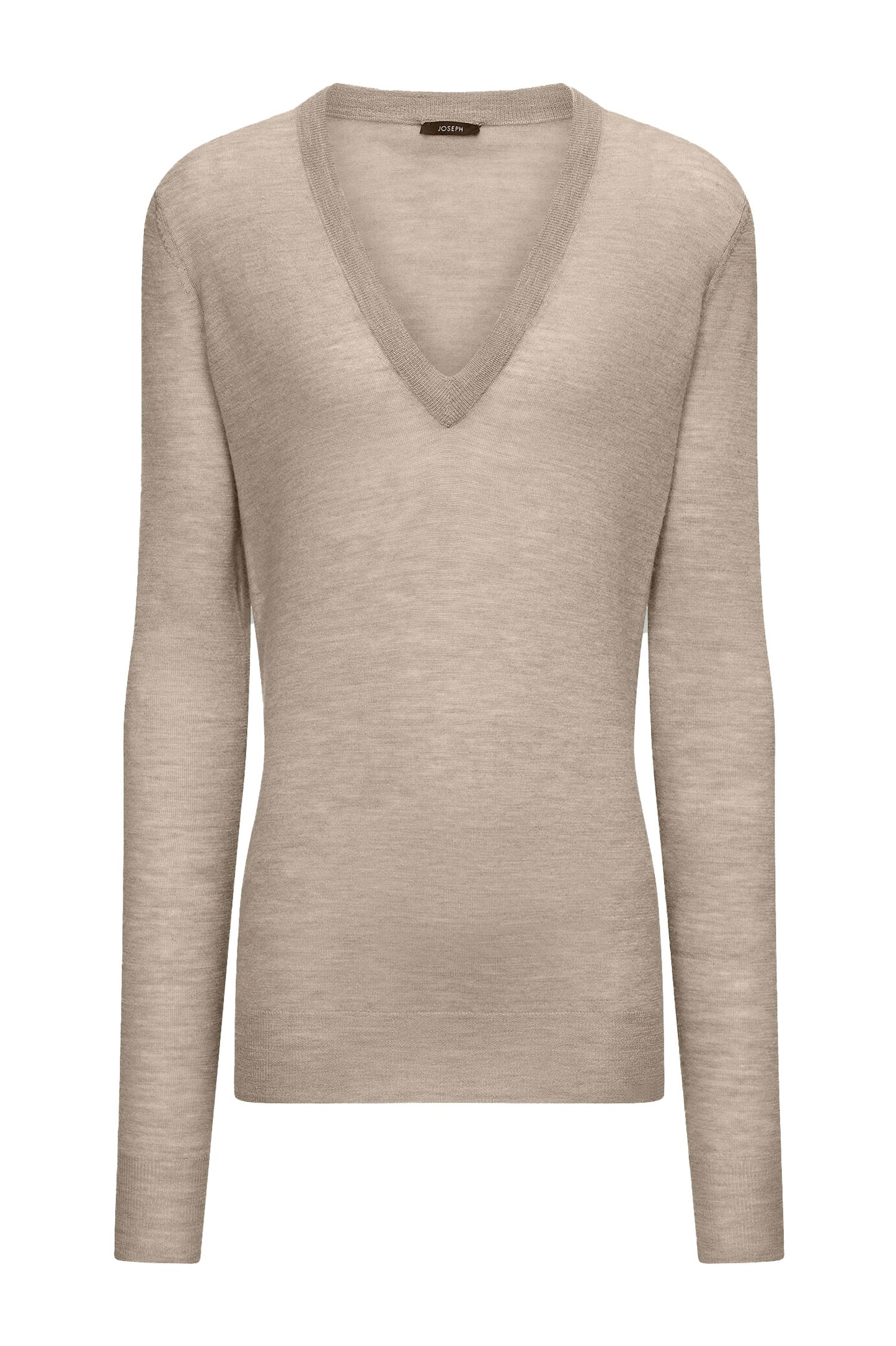 V Neck L/SLV Cashmere Sweater