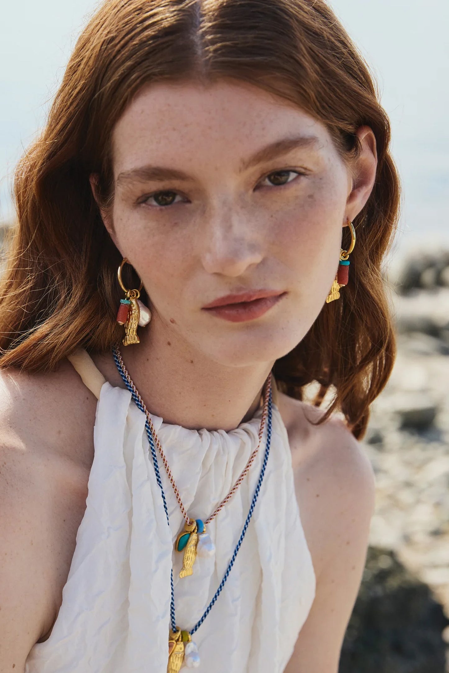 Minnow Hoop Earrings