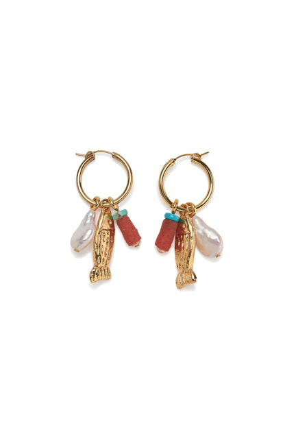 Minnow Hoop Earrings