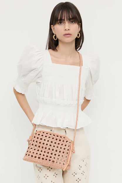 Mallory woven Crossbody Handbag