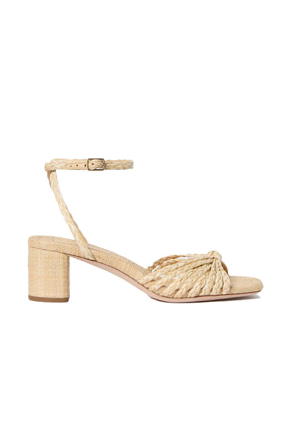 Riya Braided Mignon Knot Mid-Heel Sandal