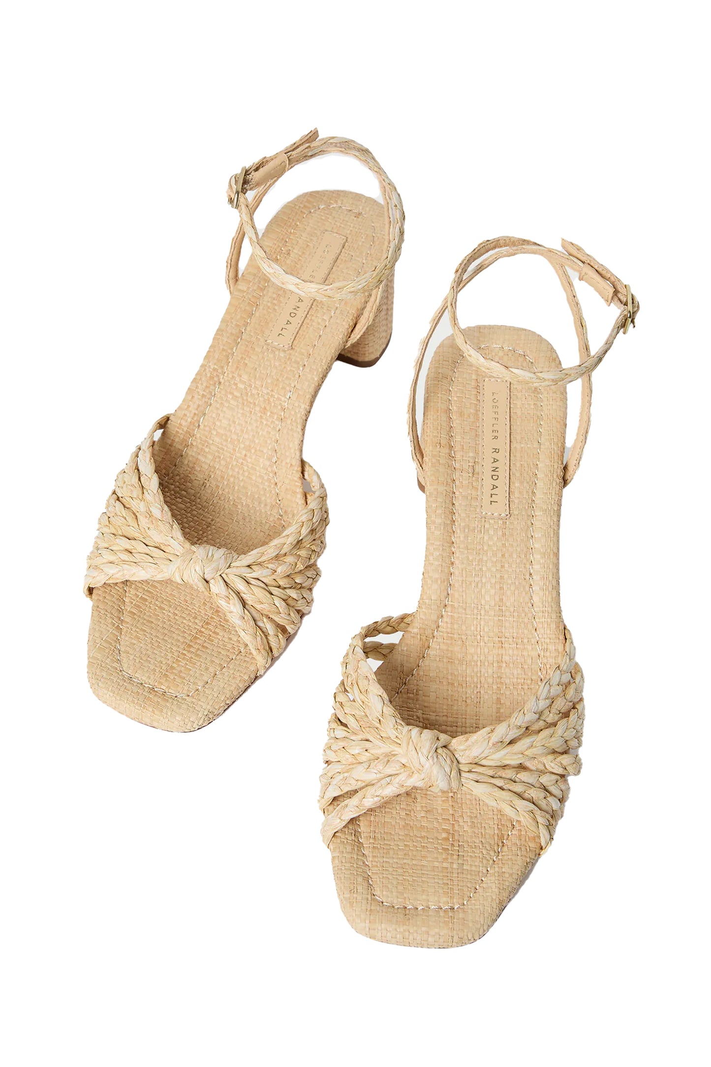 Riya Braided Mignon Knot Mid-Heel Sandal