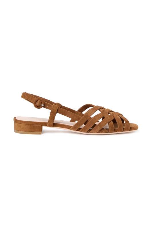 Shelly Lattice Sling Back Sandal