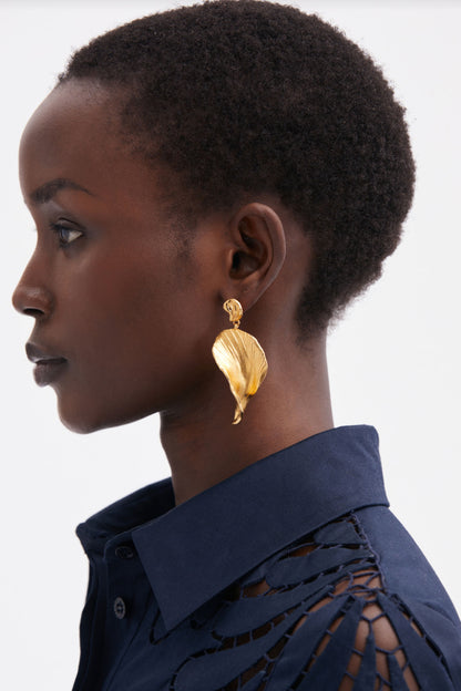 Large Petal Drop Earring