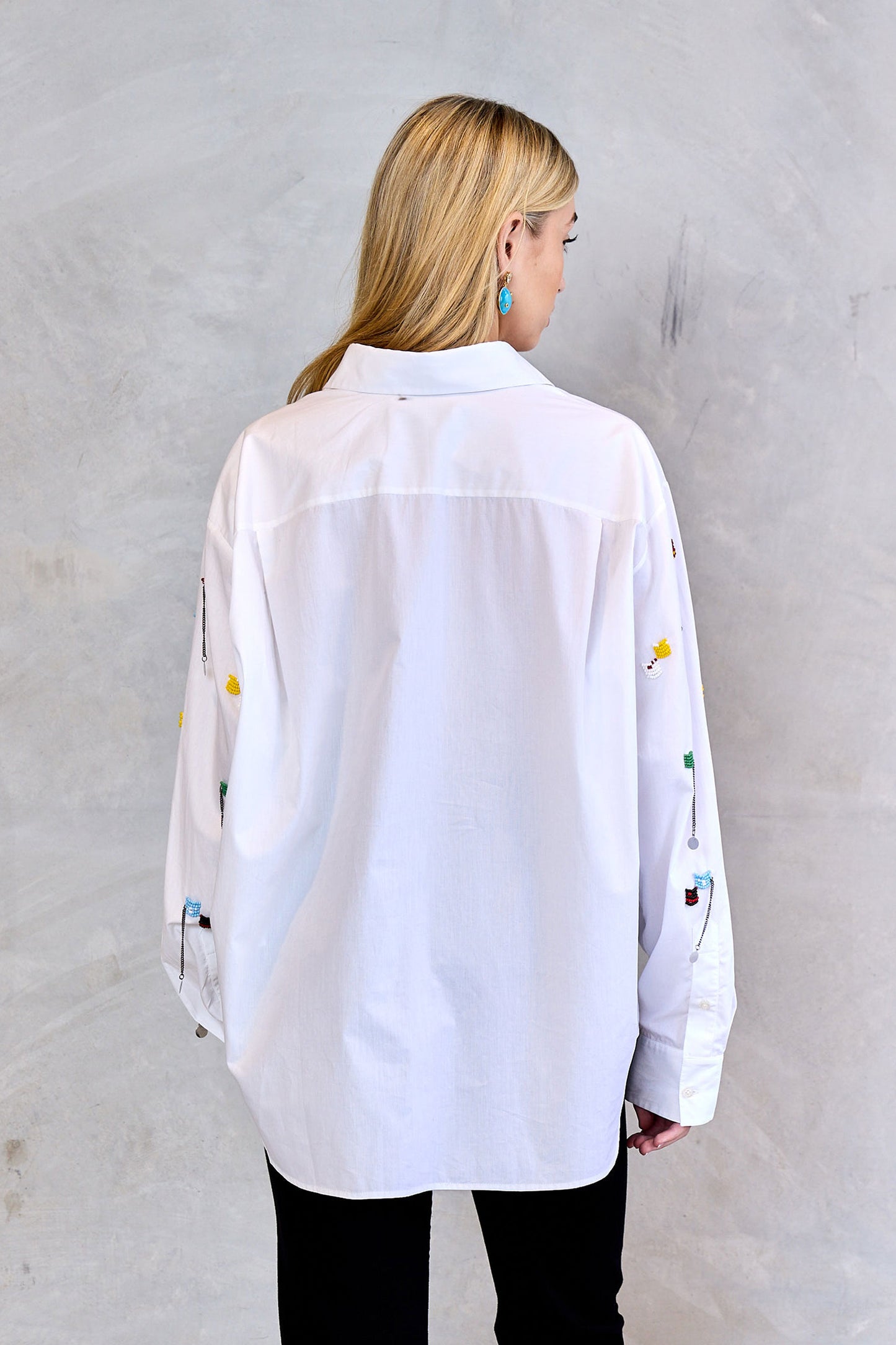 Embroidered Beads Shirt