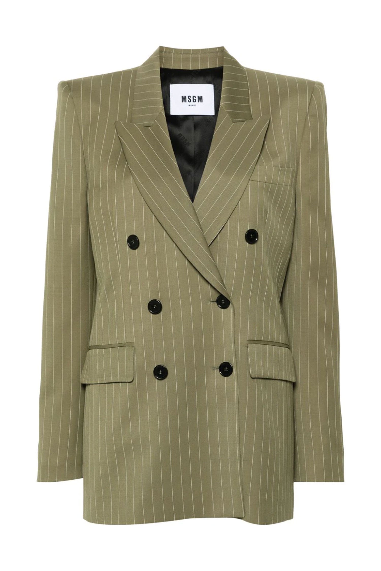 Green on sale pinstripe blazer