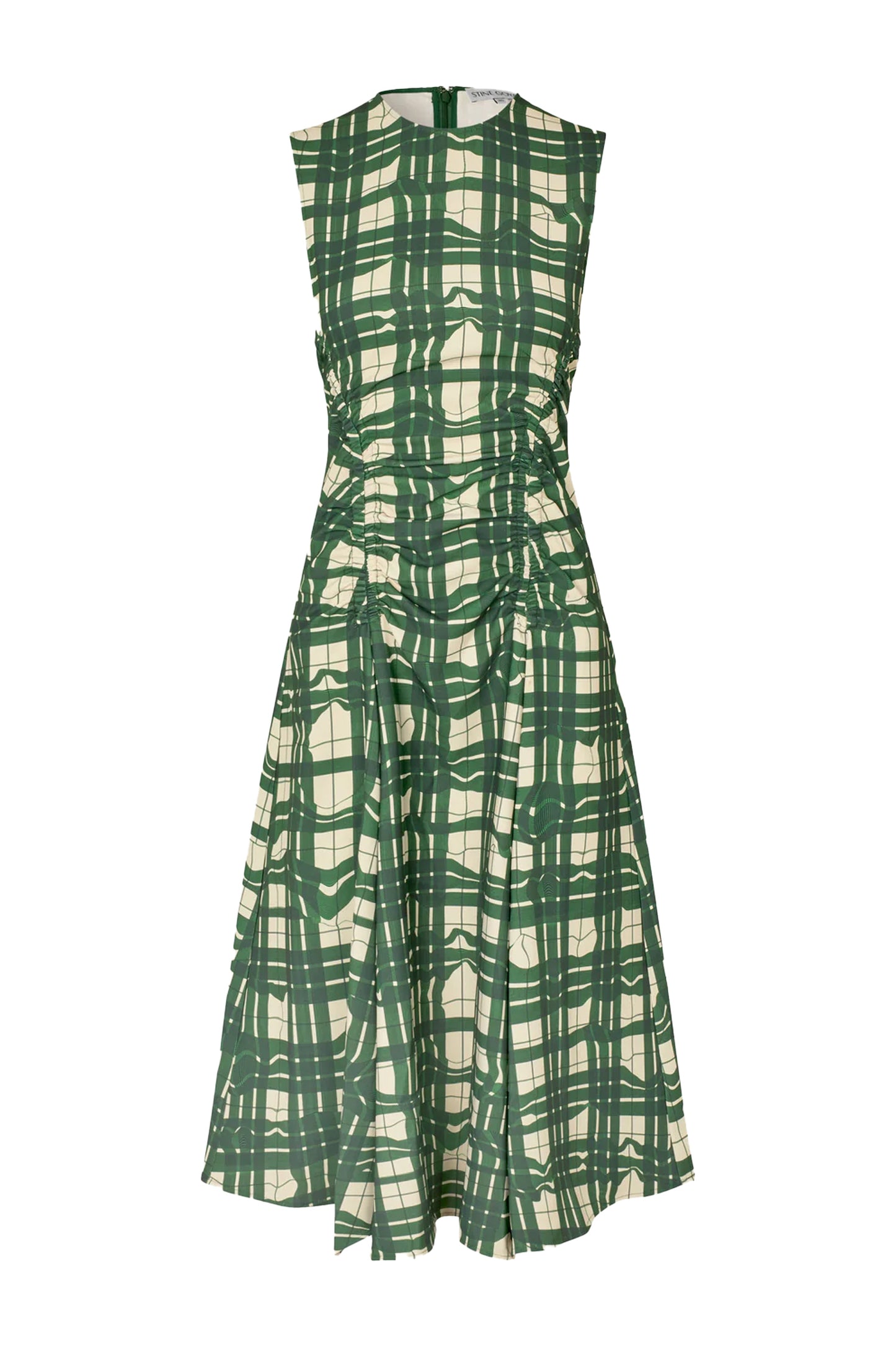 Sleeveless Gathered Midi Dress