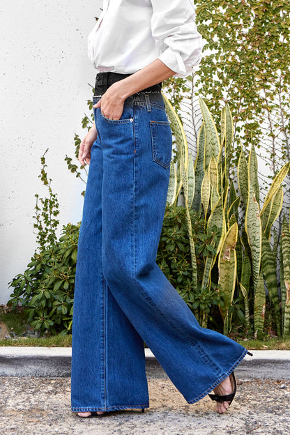 Re-Worked Eva Double Waistband Jean