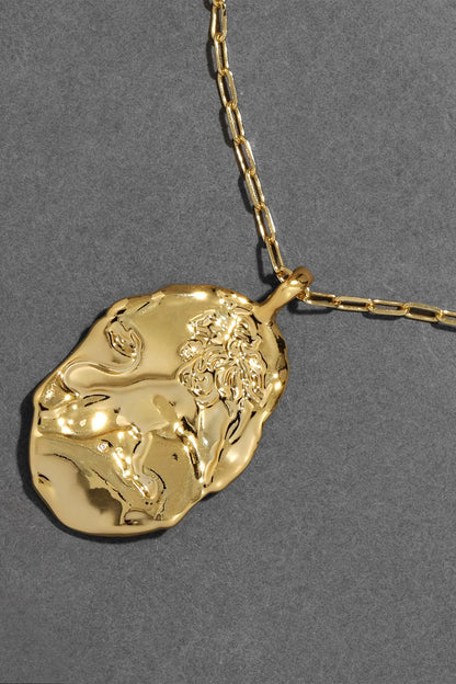 Brut Lion Pendant Necklace
